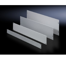 Панель монтажная Rittal, неперфорированная, 19&quot;, 2U, 89х483 мм (ВхШ), плоская, 3 шт, цвет: серый