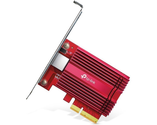 Адаптер TP-Link, портов: 1, RJ45, слотов: 1, интерфейс: PCI Express x4, кабель 0,5м, (TX401)