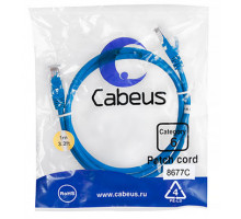 Патч-корд Cabeus PC-UTP-RJ45-Cat.6-1m-BL Кат.6 1 м синий