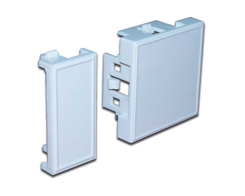 Заглушка Lanmaster, 1х keystone, 45х45 мм (ВхШ), плоская, цвет: белый (LAN-SIP-23B-WH)