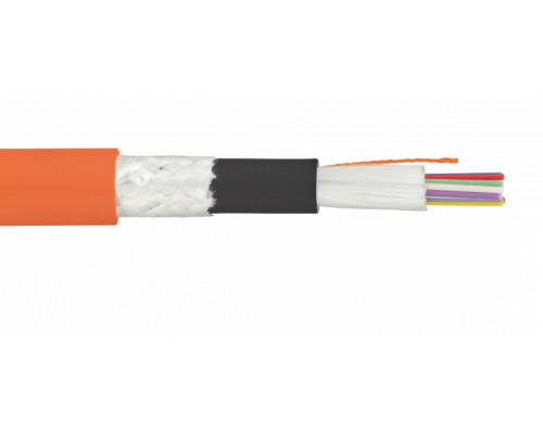 Кабель ВО Eurolan L21-TB Tight Buffer,  6хОВ, OS2 9/125, LSZH-FR, Ø 11,3мм, универсальный, бронированный, цвет: оранжевый