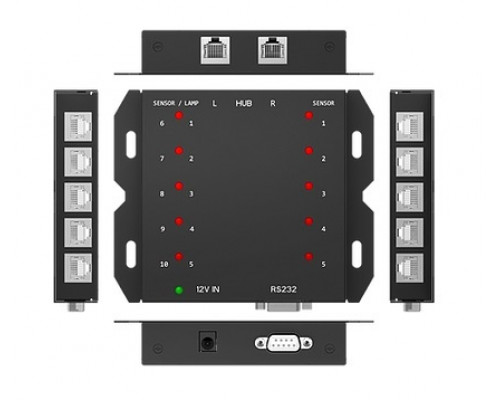 Qbic AC-210.Ex, хаб RS-232 для подключения 10 сенсоров/индикаторов занятости помещения (под заказ)