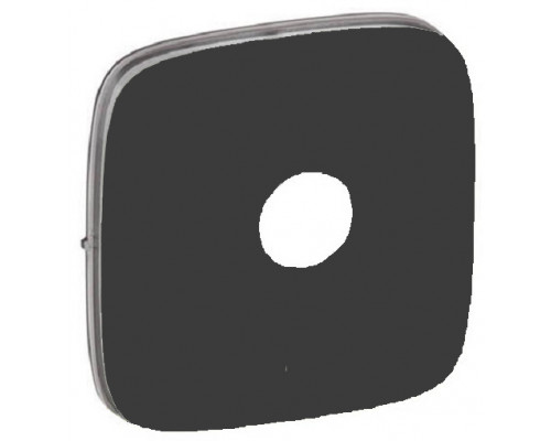 Лиц. панель розеточная Legrand Valena Allure, 1х TV, 58х51 мм (ВхШ), плоская, для розетки TV, цвет: чёрный (LEG.754768)