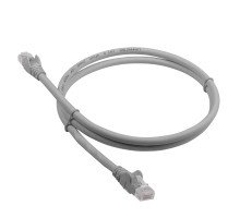 Шнур комм. Lanmaster, кат. 6, неэкр., UTP, RJ45/RJ45, LSZH, AWG24, 0.5м, серый