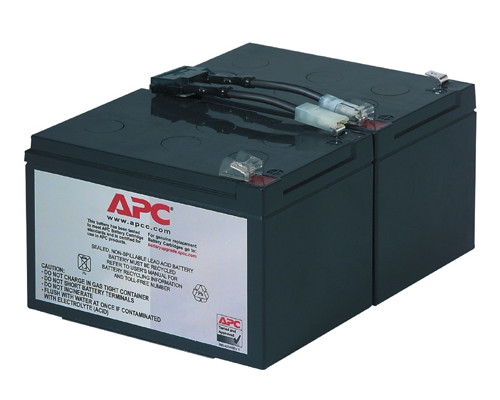 Аккумулятор для ИБП APC, 196х152х94 мм (ВхШхГ),  свинцово-кислотный с загущенным электролитом, 264 Ач, цвет: чёрный, (RBC6)