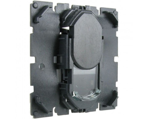 Розетка информационная Legrand Celiane, 1x RJ45, кат. 6, неэкр., 112х109 мм (ВхШ), цвет: чёрный, (LEG.067345)