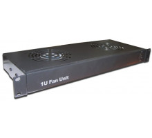 Вентиляторный модуль TWT, с подшипником скольжения, 220V, 1U, 482,6х294 мм (ШхГ), вентиляторов: 4, для шкафов, цвет: чёрный