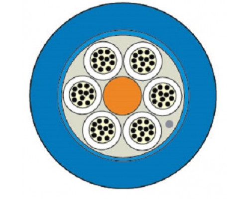 Кабель ВО Siemon LightSystem Central Tube,  48хОВ, OM1 62,5/125, LSZH, Ø 10,5мм, универсальный, водоблокирующие ленты, цвет: синий