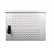 Шкаф уличный всепогодный настенный укомпл. 12U (Ш600 × Г300), нерж. сталь, комплектация Т1-IP54/55
