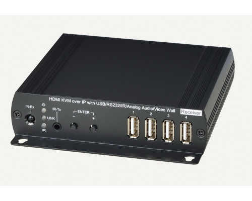 Приёмник SC&T, портов: 1, HDMI (Type A), RJ45, USB, (HKM02BR)