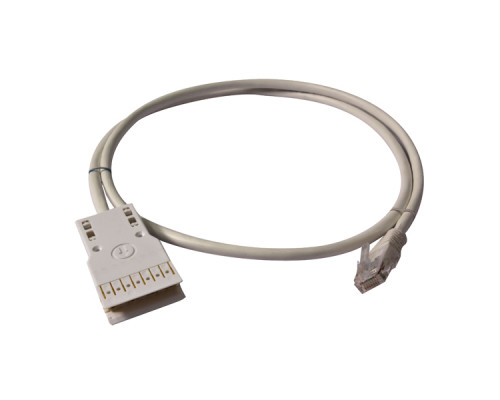 Шнур комм. Eurolan, кат. 5е, неэкр., U/UTP, 110-RJ45, LSZH, 2м, белый