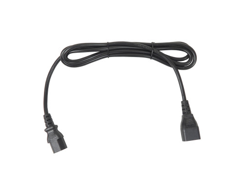 Силовой шнур BNH, IEC 60320 С13, вилка C14, 3 м, 10А, с заземлением, сечение 3×1.0, цвет: чёрный