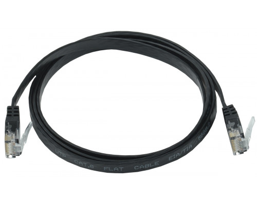 Шнур комм. ITK, кат. 6, неэкр., U/UTP, RJ45/RJ45, 250 МГц, PVC, AWG32, 3м, чёрный, жил 7х0,08 мм