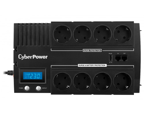 ИБП CyberPower BRICS LCD, 700ВА, линейно-интерактивный, напольный, 166х288х118 (ШхГхВ), 220V,  однофазный, (BR700ELCD)
