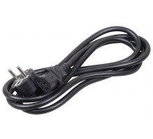 Силовой шнур ITK, IEC 320 C13, вилка Schuko, 1 м, 10А, цвет: чёрный