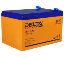 Аккумулятор для ИБП Delta Battery HR, 101х98х151 мм (ВхШхГ),  Необслуживаемый свинцово-кислотный,  12V/12 Ач, цвет: оранжевый, (HR 12-12)