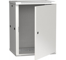 Шкаф навесной ITK LINEA W, 19", 15U, 770х600х600 мм (ВхШхГ), дверь: металл, разборный, цвет: серый