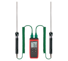 Термометр RGK, (CT-12+2шт TR-10W), с дисплеем, питание: батарейки, корпус: пластик, с 2-мя погружными зондами TR-10W, (779920)