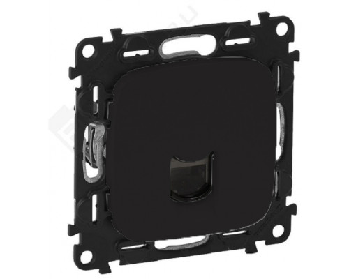 Розетка информационная Legrand Valena Allure, 1x RJ45, кат. 6, неэкр., внешняя, 51х58 мм (ВхШ), цвет: антрацит, (LEG.753952)