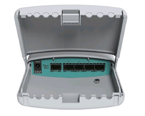 Маршрутизатор Mikrotik, CRS, портов: 5, 48х178х125 мм (ВхШхГ), цвет: серый, CRS105-5S-FB