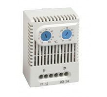 Термостат STEGO ZR 011, 67х50х46 мм (ВхШхГ), на DIN-рейку, для нагревателя, 250V, разноцветный, диапазон настройки (NO) от 0°C до +60°C, (NO) от 0°C д