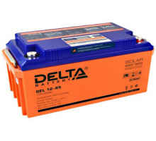 Аккумулятор для ИБП Delta Battery GEL, 173х167х350 мм (ВхШхГ),  необслуживаемый электролитный,  12V/65 Ач, цвет: жёлтый, (GEL 12-65)