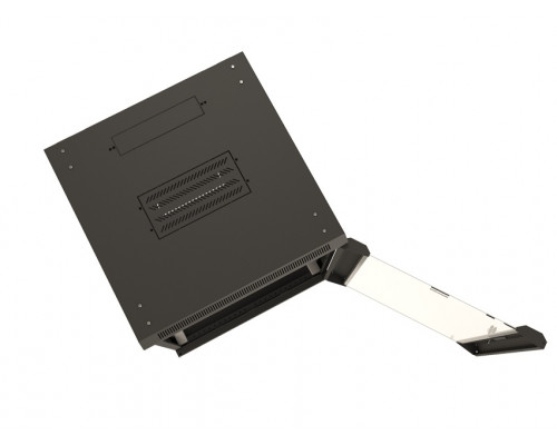 Шкаф телекоммуникационный настенный Hyperline TWB, 19", 4U, 278х600х450 мм (ВхШхГ), дверь: стекло, разборный, цвет: чёрный