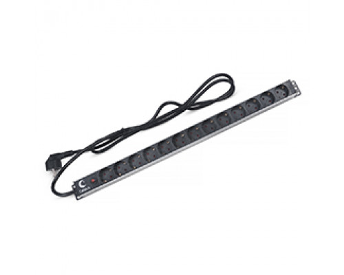 Блок евророзеток для 19" шкафов 16А Cabeus PDU-13P-F-2EU 13 розеток