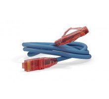 Шнур комм. Hyperline, кат. 5е, неэкр., U/UTP, RJ45/RJ45, LSZH, AWG24 15м, синий