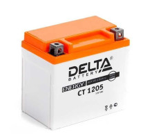 Аккумулятор для ИБП Delta Battery CT, 106х70х114 мм (ВхШхГ),  необслуживаемый свинцово-кислотный,  12V/5 Ач, (CT 1205)