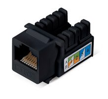 Cabeus KJ-RJ45-Cat.6-90-BK Вставка Keystone Jack RJ-45, категория 6, заделка тип 110, черная