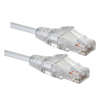 Шнур комм. Eurolan, кат. 5е, неэкр., U/UTP, RJ45, LSZH, AWG28 1.5м, белый