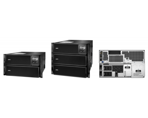 ИБП APC Smart-UPS SRT, 8000ВА, онлайн, в стойку, 432х715х263 (ШхГхВ), 230V, 6U,  однофазный, Ethernet, (SRT8KRMXLI)