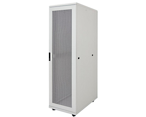Шкаф серверный напольный ITK LINEA S, IP30, 42U, 2025х800х1200 мм (ВхШхГ), дверь: перфорация, боковая панель: сплошная съемная, разборный, цвет: серый