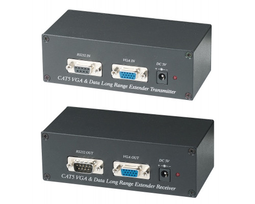 Комплект SC&T, RJ45, приёмник+передатчик, D-sub 15, (VE01S)