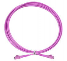 Комм. шнур оптический Eurolan Tight Buffer, Simplex LC/LC, OM4 50/125, LSZH (нг(A)-HF), 1м, пурпурный хвостовик, цвет: пурпурный