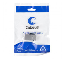 Cabeus CA-KJ-8p8c-C5e-SH Проходной адаптер формата Keystone, RJ45-RJ45 (8p8c), категория 5е, экранированный