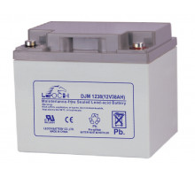 Аккумулятор для ИБП Leoch DJM, 170х165х197 мм (ВхШхГ),  необслуживаемый свинцово-кислотный,  12V/38 Ач, (DJM 12-38)
