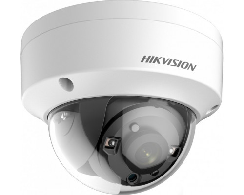 Сетевая IP видеокамера HIKVISION, купольная, улица, 1/2,5’, ИК-фильтр, цв: 0,008лк, фокус объе-ва: 3,6мм, цвет: белый, (DS-2CE56H5T-VPITE(3.6mm))