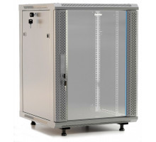 Шкаф телекоммуникационный настенный Hyperline TWB-FC, 19&quot;, 12U, 662х600х600 мм (ВхШхГ), дверь: стекло, разборный, цвет: серый