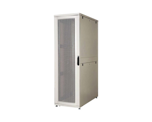 Шкаф серверный напольный Lande DYNAmax, IP20, 42U, 1260х600х1000 мм (ВхШхГ), дверь: перфорация, боковая панель: сплошная съемная, собранный, цвет: сер