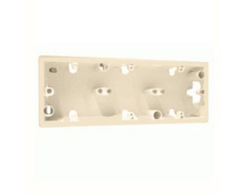 Коробка открытого монтажа Legrand Valena, 80x204мм, 3 поста, цвет: слоновая кость