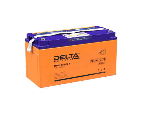 Аккумулятор для ИБП Delta Battery DTM I, 228х172х406 мм (ВхШхГ),  свинцово-кислотные,  12V/120 Ач, цвет: оранжевый, (DTM 12120 I)