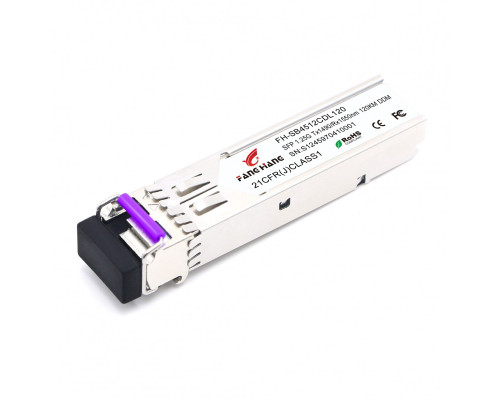 FH-SB4512CDL160, 160 км SFP модуль WDM, 1.25 G, TX 1490 нм, RX 1550 нм, LC, DDM