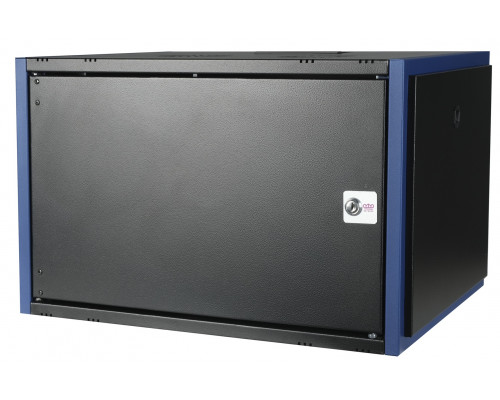 Шкаф телекоммуникационный настенный Datarex, 19&quot;, 4U, 135х600х600 мм (ВхШхГ), дверь: металл, разборный, цвет: чёрный