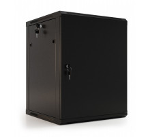 Шкаф телекоммуникационный настенный Hyperline TWB, 19&quot;, 22U, 1086х600х600 мм (ВхШхГ), дверь: металл, разборный, цвет: чёрный