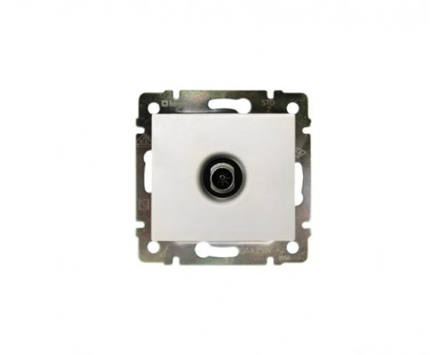 Розетка в сборе Legrand Valena, 1x TV, кат. 5е, экр., внутренняя, 51х58 мм (ВхШ), цвет: белый, (LEG.774430)
