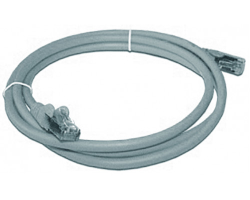 Шнур комм. Lanmaster, кат. 5е, экр., FTP, RJ45/RJ45, LSZH, 2м, серый