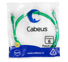 Патч-корд Cabeus PC-UTP-RJ45-Cat.6-1.5m-GN Кат.6 1.5 м зеленый