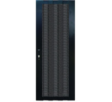 Дверь (к шкафу) TWT, 22U, 600 мм Ш, комплект 2 шт, для шкафов, передняя - перфорированная, задняя - перфорированная, цвет: чёрный